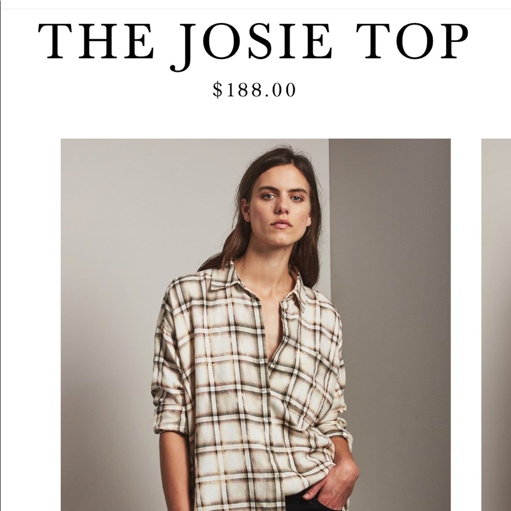 Cute plaid flannel AG shirt